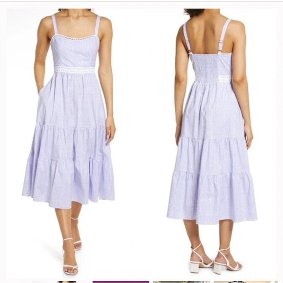 Lilly Pulitzer Olivet Stretch Midi Dress Size 10 - Picture 2 of 6